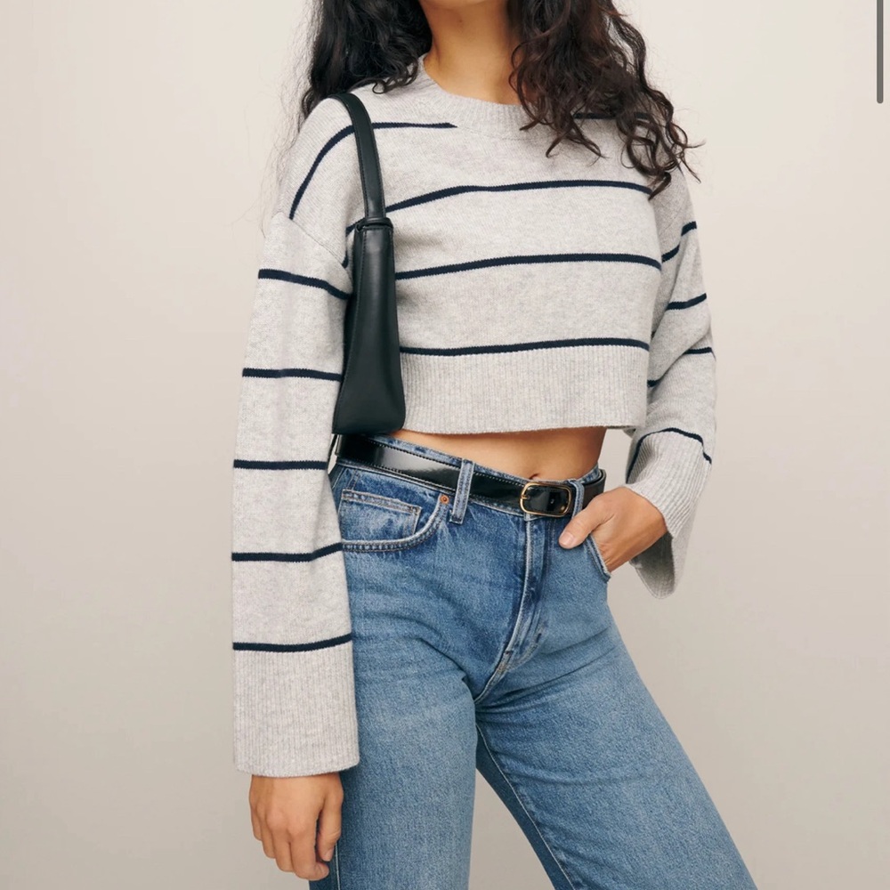Reformation Paloma Cashmere Cropped Sweater